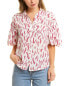 Joie Taormina Silk Top Women's Red Xxs