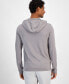 Men's Premium Textured Long Sleeve Henley Hoodie