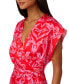 Women's Floral-Print Faux-Wrap Dress