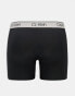 Calvin Klein Microfibre Stretch 3 pack boxer brief with coloured waistband in black