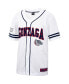 Men's White and Navy Gonzaga Bulldogs Free Spirited Baseball Jersey