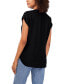 Women's Split-Neck Short-Sleeve Blouse