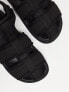 Good News Goat quilted sandals in black