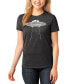 Women's Word Art Flying Saucer UFO T-Shirt