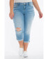 Plus Size Mid Rise Boyfriend Jeans