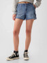 Low Rise Y2K Cargo Denim Shorts