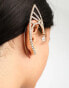 ASOS DESIGN Halloween ear cuff in elf design in gold tone