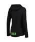 Women's Black Oregon Ducks My Lover Lightweight Hooded Long Sleeve T-shirt