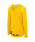 Women's Maize Michigan Wolverines My Lover Lightweight Hooded Long Sleeve T-shirt