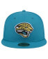 Men's Teal Jacksonville Jaguars Throwback Logo Omaha 59FIFTY Fitted Hat