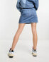 Vans mini denim skirt in blue stone wash