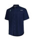 Men's Navy Seattle Mariners Tamiami Omni-Shade Button-Down Shirt