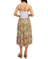 Printed Tiered Midi Skirt Multi Tropical Print