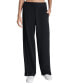 Women's Brushed Rib-Knit Straight-Leg Pants