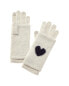 Hannah Rose 3-In-1 Heart Cashmere Gloves Women's Blue