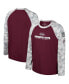 Big Boys Maroon, Camo Mississippi State Bulldogs OHT Military-Inspired Appreciation Dark Star Raglan Long Sleeve T-shirt