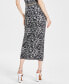 Women's Printed Textured Midi Skirt, Created for Macy's