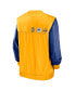 Men's White, Gold Seattle Mariners Rewind Warmup V-Neck Pullover Jacket