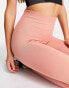 HIIT seamless rib legging in coral