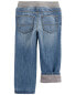 Toddler Drawstring Pull-On Jeans - Blue 5T