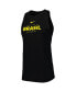 Women's Black Brazil National Team Lockup Tomboy Performance Tank Top