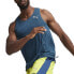 Puma Run Ultraspun Singlet Scoop Neck Athletic Tank Top Mens Blue Casual Athlet