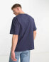 Tommy Jeans ASOS exclusive cotton heritage capsule logo front t-shirt skate fit in navy