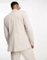 French Connection linen formal suit jacket in stone