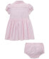 Baby Girls Striped Knit Oxford Dress