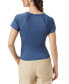 Women's Ruched Raglan-Sleeve Fashion Tee