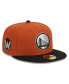 Men's Rust, Black Golden State Warriors Two-Tone 59FIFTY Fitted Hat