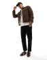 New Look cord trucker jacket in dark brown