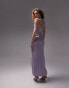 Topshop ring detail maxi dress in lilac