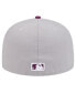 Men's Gray/Purple Atlanta Braves Two-Tone Color Pack 59FIFTY Fitted Hat