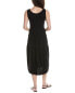 Eileen Fisher Tiered Midi Dress Women's Black S