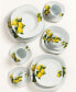 Lemon Design Square Dinnerware Set, 20 Piece