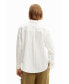 Women's Crochet linen shirt