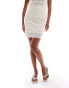 Vila lace mini skirt co-ord in cream