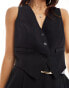 In The Style tailored waistcoat co-ord in black