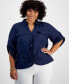 Plus Size Linen Twist-Hem Shirt, Created for Macy's