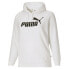 Puma Essentials Logo Pullover Hoodie Pl Womens White Casual Athletic Outerwear 8