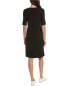 Eileen Fisher V-Neck Midi Dress Women's Black Xxs