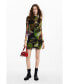 Women's Printed Mini Dress M. Christian Lacroix