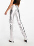 ASOS DESIGN Tall 90's straight jean in silver