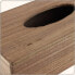 Tissue-Box-Halter Braun Rippe Holz