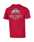 Men's Scarlet Ohio State Buckeyes Team Stack 2-Hit T-shirt