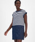 Women's Colorblocked Striped Shift Dress