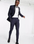 ASOS DESIGN skinny tuxedo in navy suit jacket