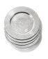 13" Medallion Electroplated Charger Plates, Set of 4