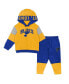 Toddler Boys and Girls Gold, Blue St. Louis Blues Big Skate Fleece Pullover Hoodie and Sweatpants Set